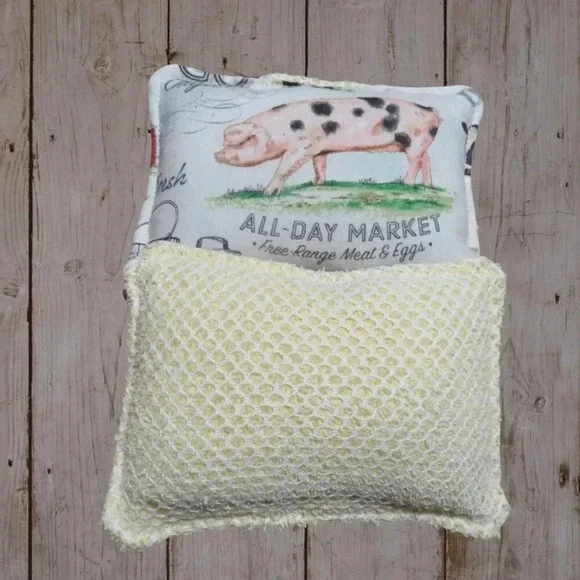 Reusable Sponge Farm Dish Scrubby, Set of 2 - Picture 3 of 3